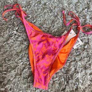 NWT L*space Bikini Bottoms - Levi Bottom - Path to Paradise (pink and orange)